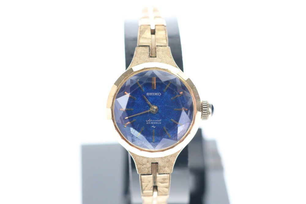SEIKO special 23jewels 1140-0240 ブルー文字盤 腕時計