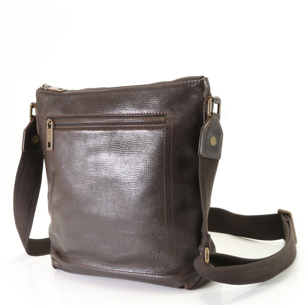 美品 ルイヴィトン ユタ シャウニー MM カフェ M93453 レザー 