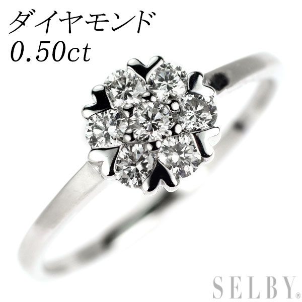 Pt900 ダイヤモンド リング 0.50ct - メルカリ