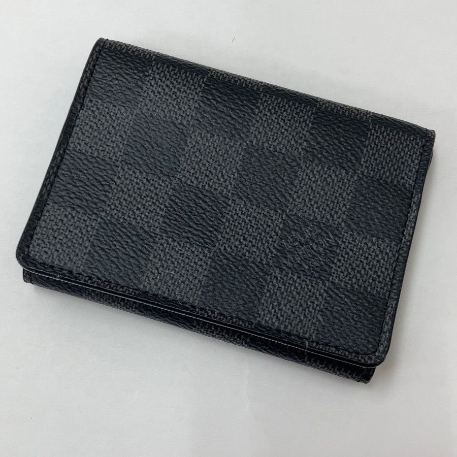 LOUIS VUITTON ルイ ヴィトン ダミエ グラフィット カードケース アンヴェロップ カルト ドゥ ヴィジット