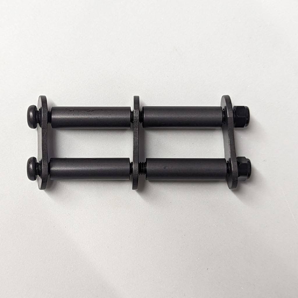 2点 ニックス等に チェーン金具一式 ALU-01 互換 アルミ製 ブラック  