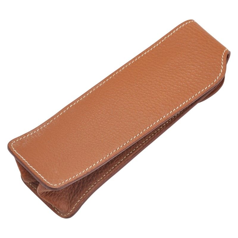 エルメス ペンケース 小物入れ ブラウン トゴ レディース HERMES 1-0231737