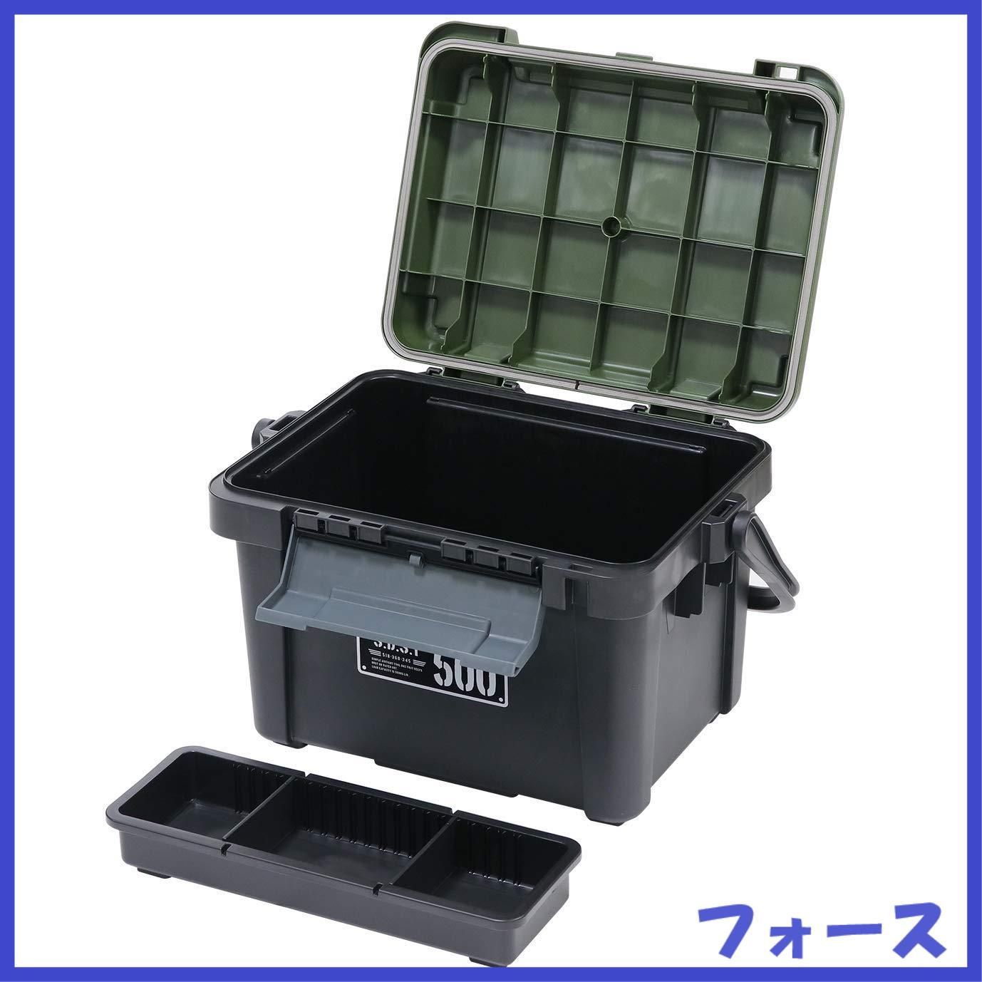 【在庫処分】JEJアステージ 収納ボックス 日本製 耐荷重500kg キャンプ 工具箱 積み重ね [Xシリーズ シールドボックスシャット 500X] 幅52×奥行36×高さ34.5cm 収納ボックス 日本製 耐荷重500kg 工具箱 工具、DIY用品 セット買いJEJアステージ