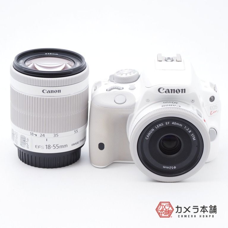 新着 Canon EOS kiss x7 ホワイトダブルレンズ デジタルカメラ