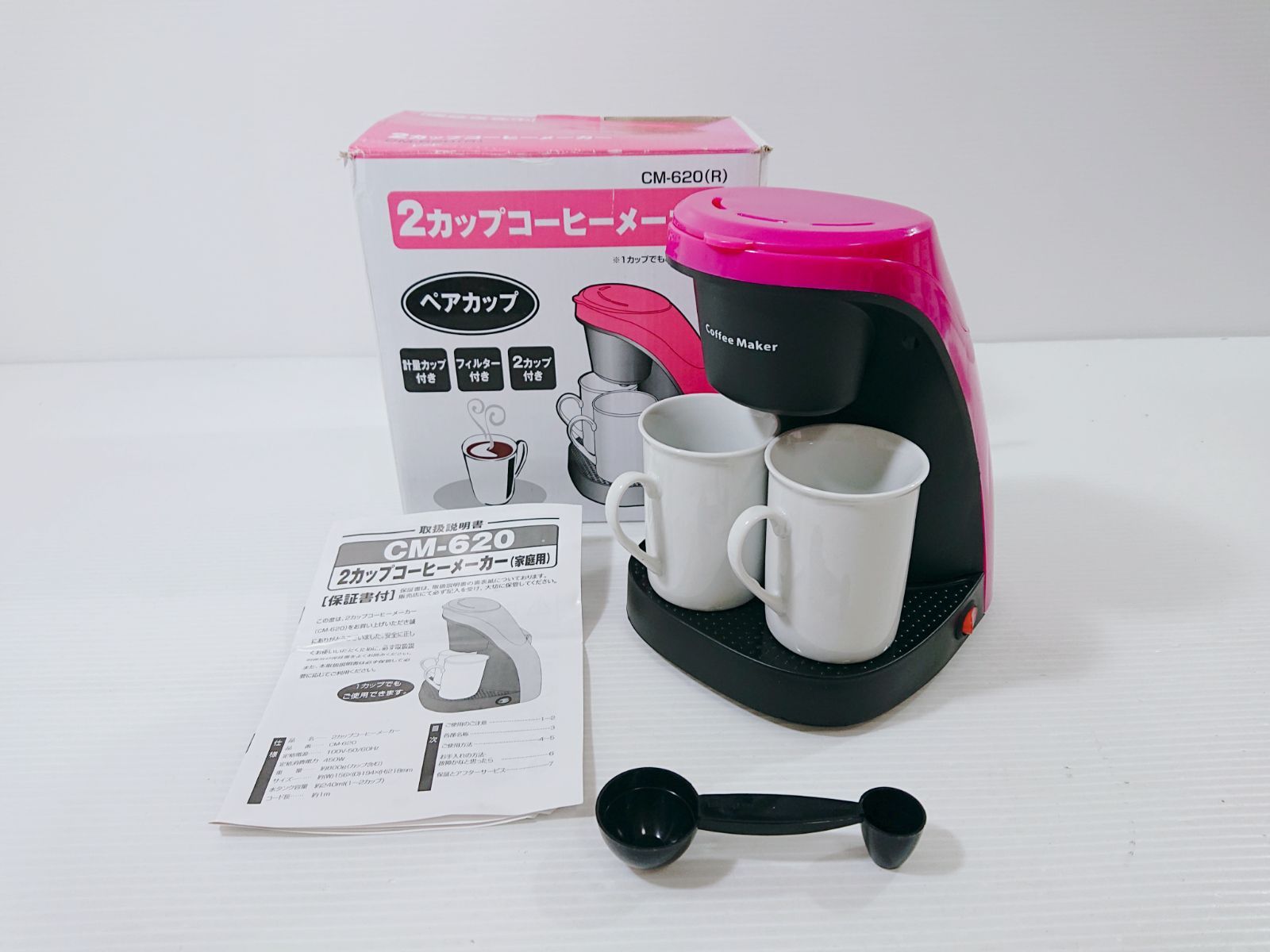 ○ 未使用品 家庭用 コーヒーメーカー 2カップコーヒーメーカー CM-620