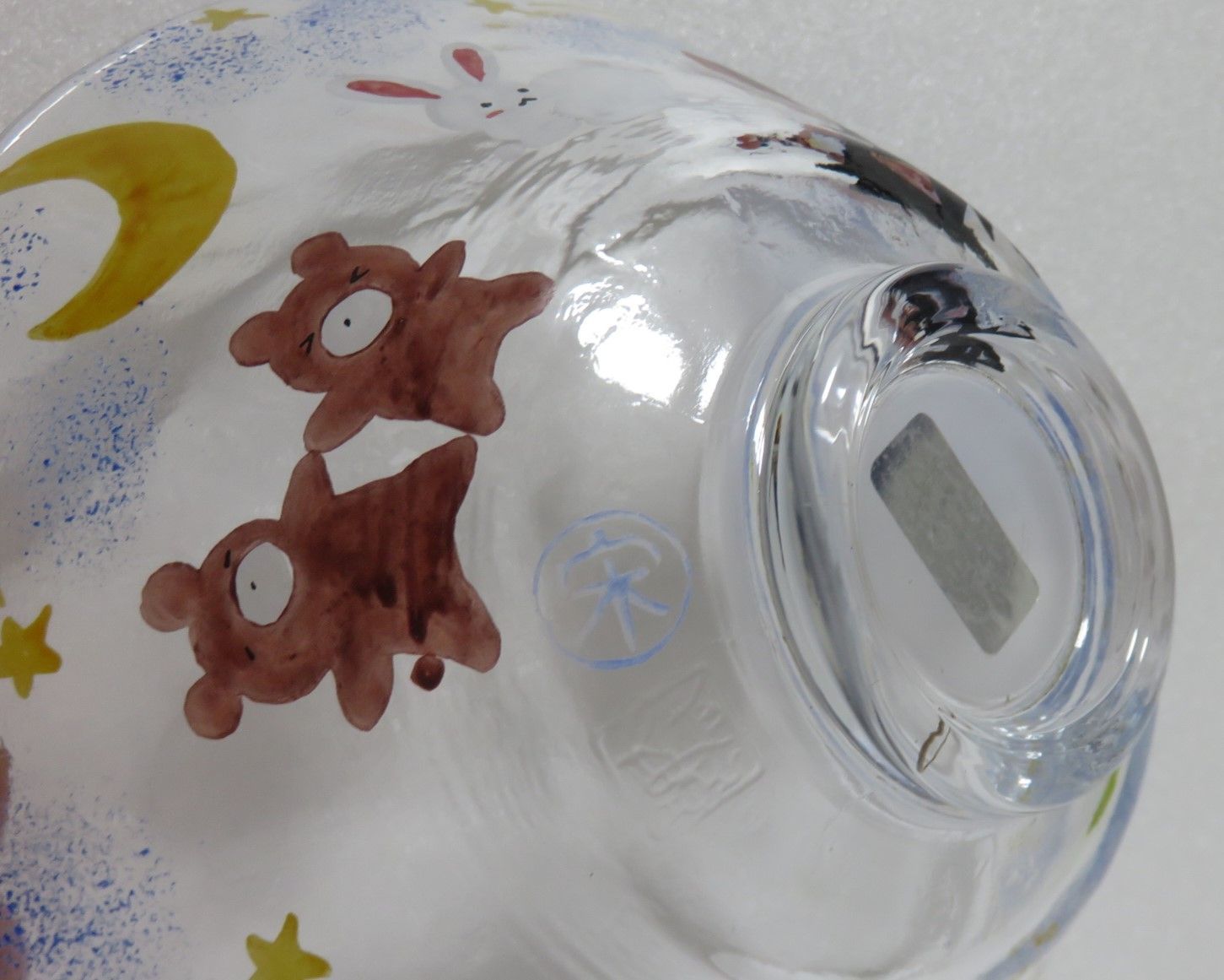 平茶碗 義山 星空の下（超耐熱）水出宋絢(化粧箱)茶道具 新品 抹茶碗 平茶碗 義山 夏の大三角形 超耐熱ガラス製 水出宋絢作