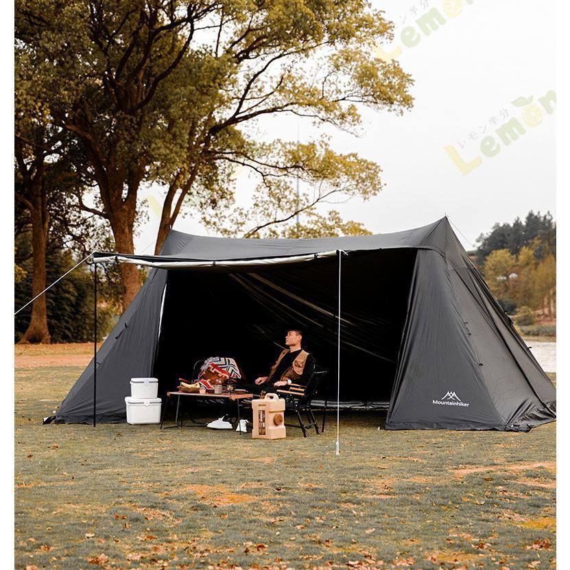 人気推薦◆テント パップテント 3-4人用 大型 前室付き 煙突設置 キャンプ アウトドア キャンプ用品 アウトドア用品