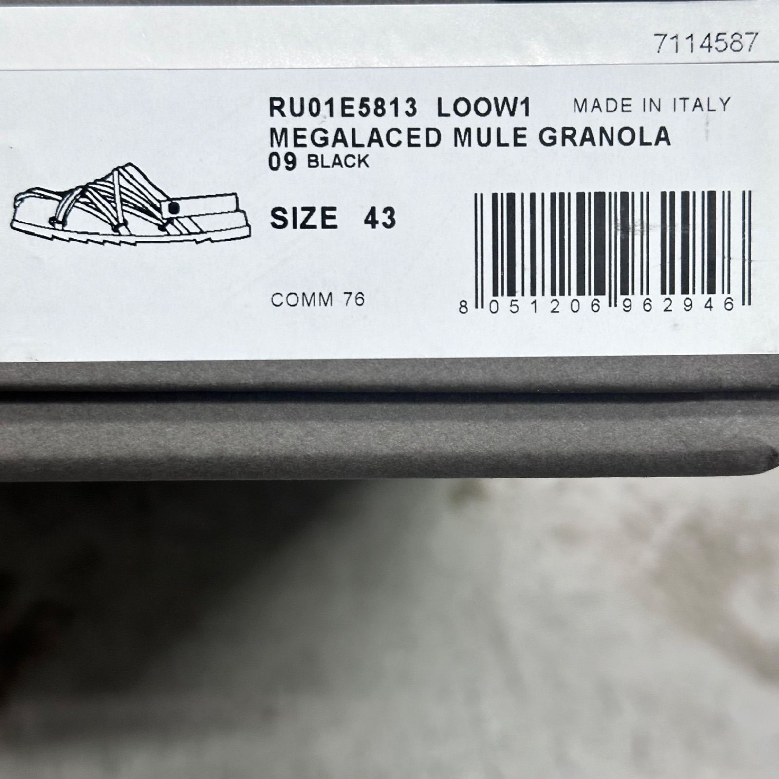 Rick Owens MEGALACED MULE メガレースミュール サンダル リック