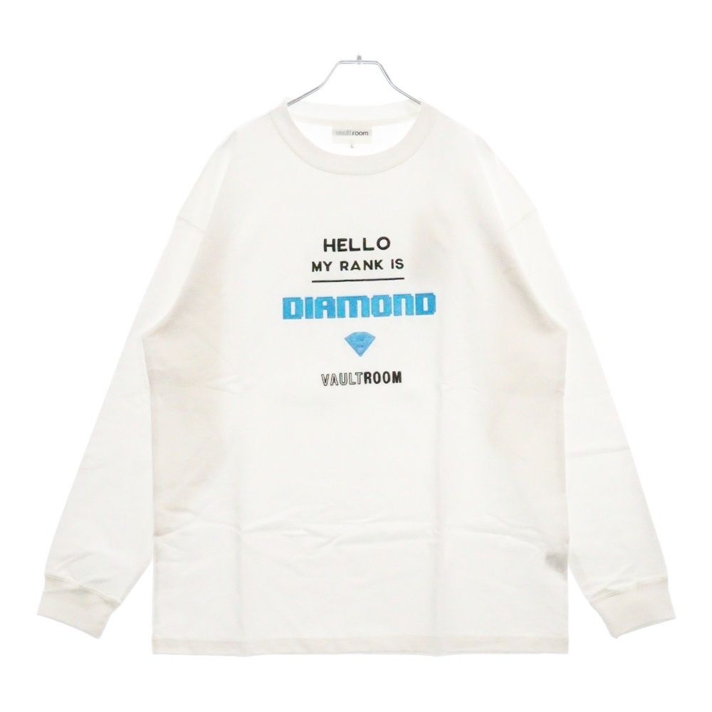 VAULTROOM (ボルトルーム) DIAMOND L/S TEE フロント刺繍 長袖T