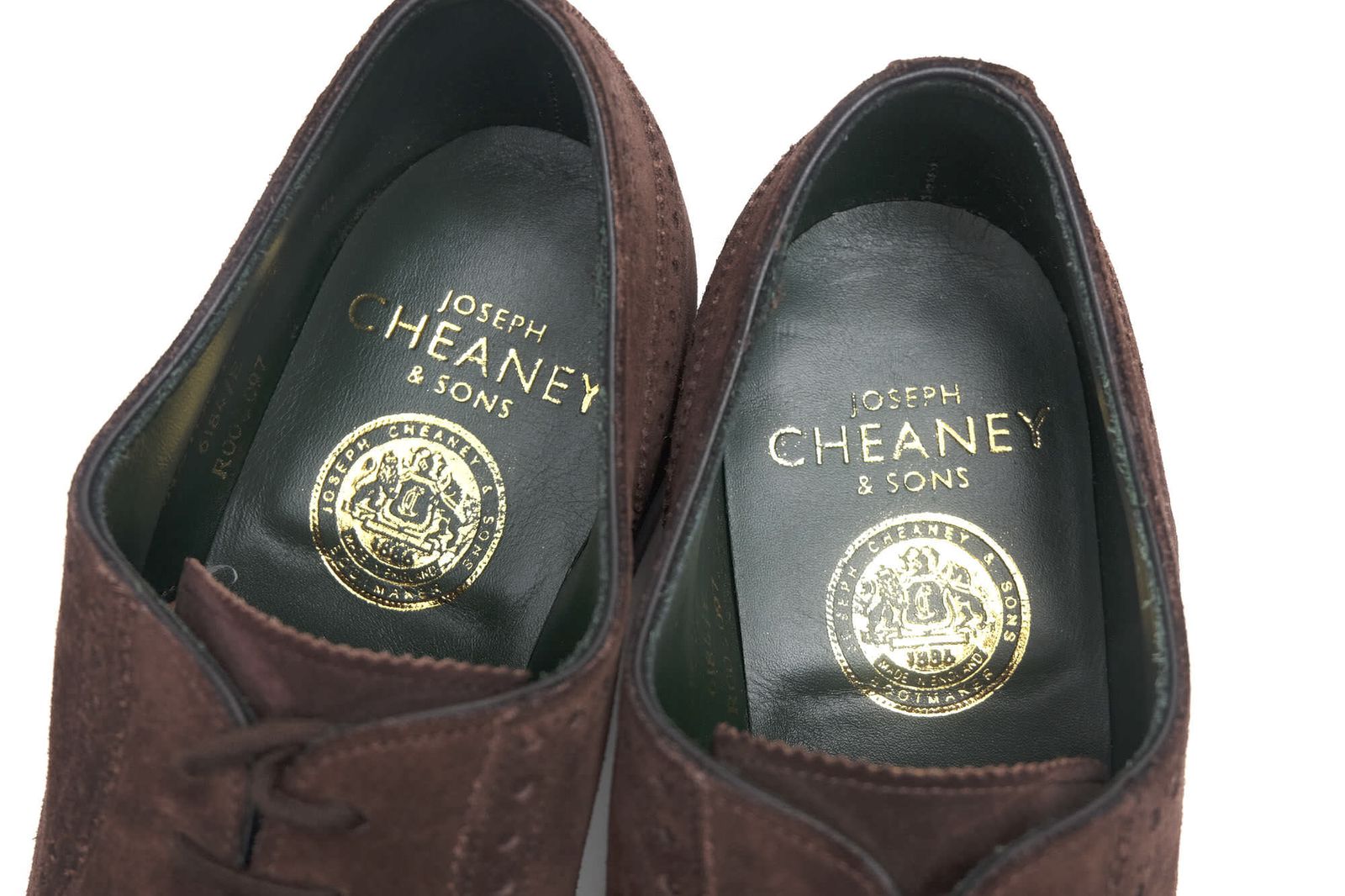 ジョセフ チーニー／JOSEPH CHEANEY & SONS シューズ ビジネスシューズ 靴 ビジネス メンズ 男性 男性用スエード スウェード レザー 革 本革 ダークブラウン 茶 ブラウン  WINSTON ウィンストン セミブローグ キャップトゥ グッ