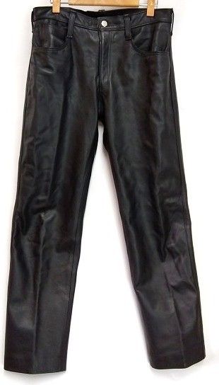 s25g-622x 666 ﾄﾘﾌﾟﾙｼｯｸｽ Leather Wear ﾚｻﾞｰﾊﾟﾝﾂ ｽﾄﾚｰﾄ ｻｲｽﾞ32 ﾗｲﾀﾞｰｽﾊﾟﾝﾂ