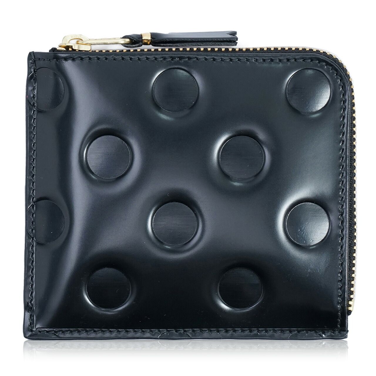 コムデギャルソン COMME des GARCONS SA3100NE L字型 ミニ財布 ブランド ドット BLACK