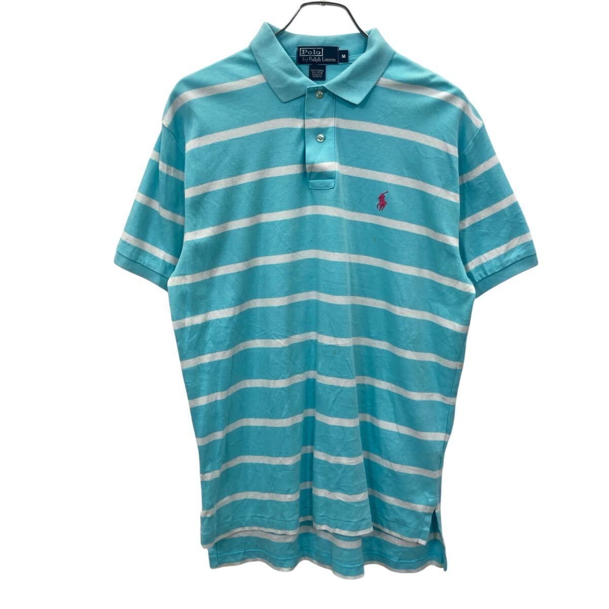 Polo Ralph Lauren 半袖 ポロシャツ M ブルー ポロラルフローレン ワン