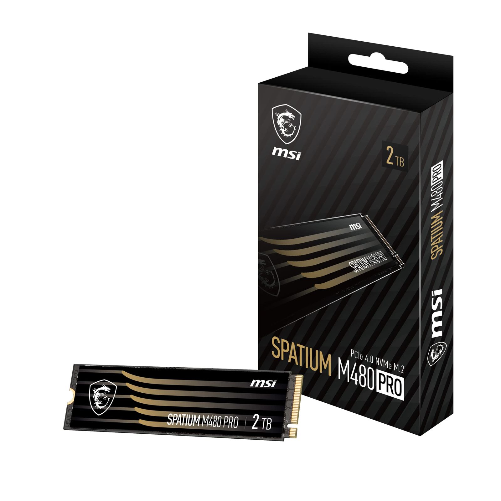 MSI SPATIUM M480 Pro PCIe 4.0 NVMe M.2 2TB 内蔵SSD 高速タイプ S78-440Q600-P83 HD4391 4 M480 Pro Gen4 2TB TLC