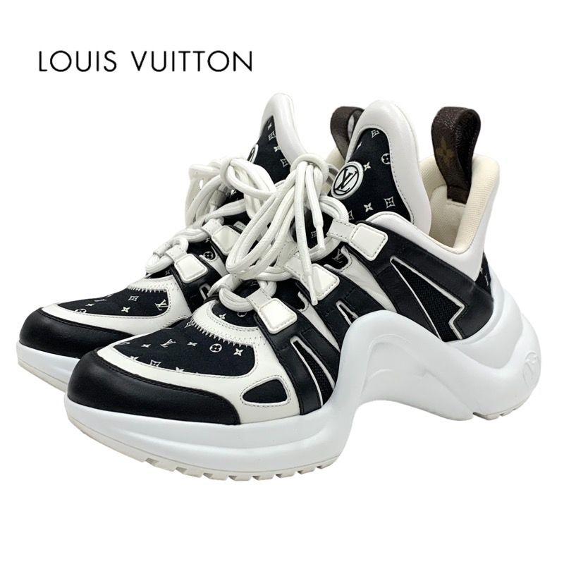 ルイヴィトン LOUIS VUITTON アークライトライン スニーカー 靴 シューズ モノグラム LVロゴ ブラック