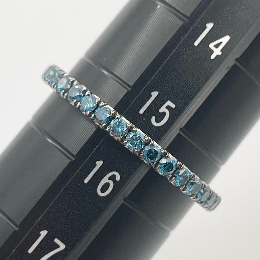 K18WG 7個ダイヤモンド　長さアジャスタブル K18WG 7個ダイヤモンド 長さアジャスタブル