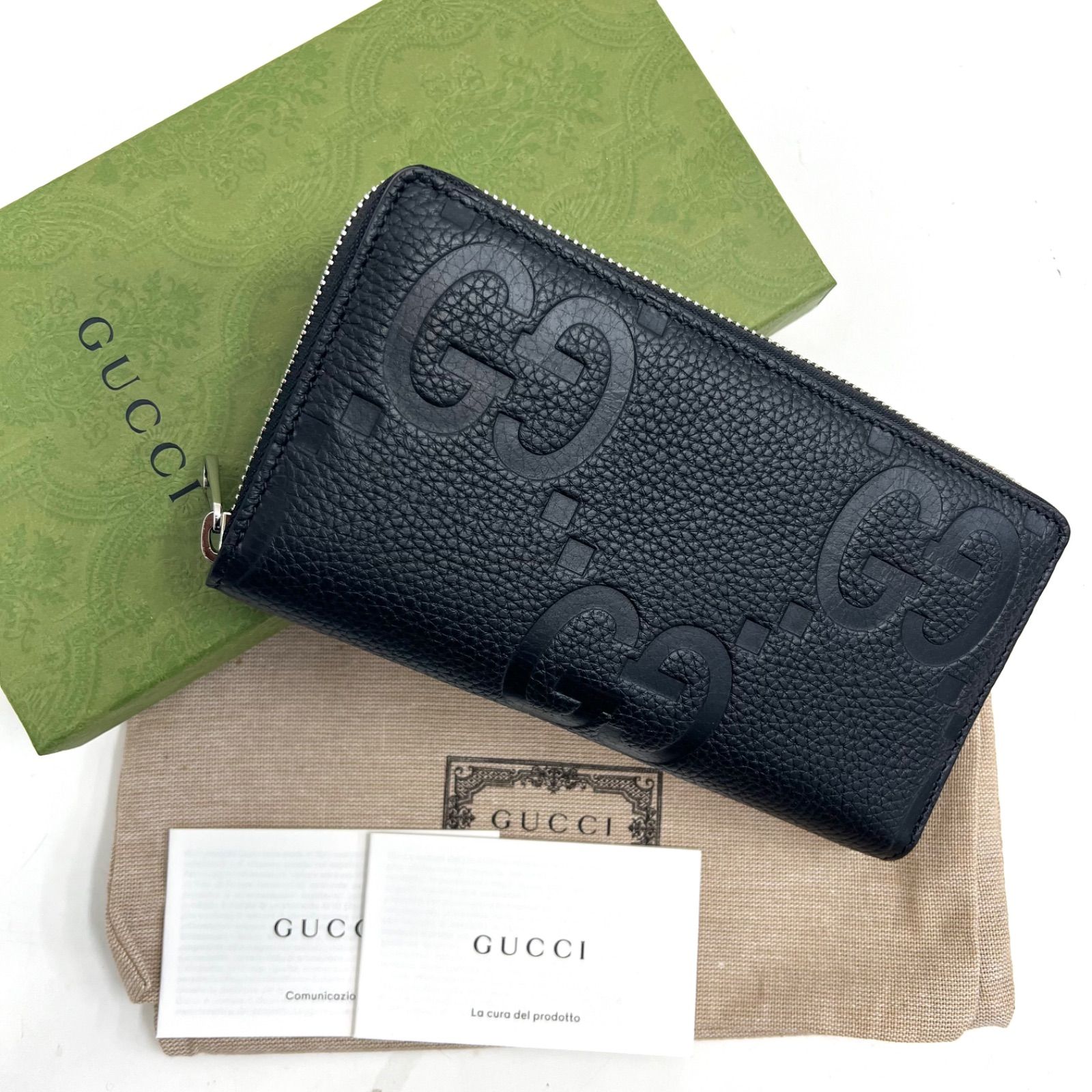 未使用保管品】GUCCI グッチ ジャンボGG ジップアラウンドウォレット