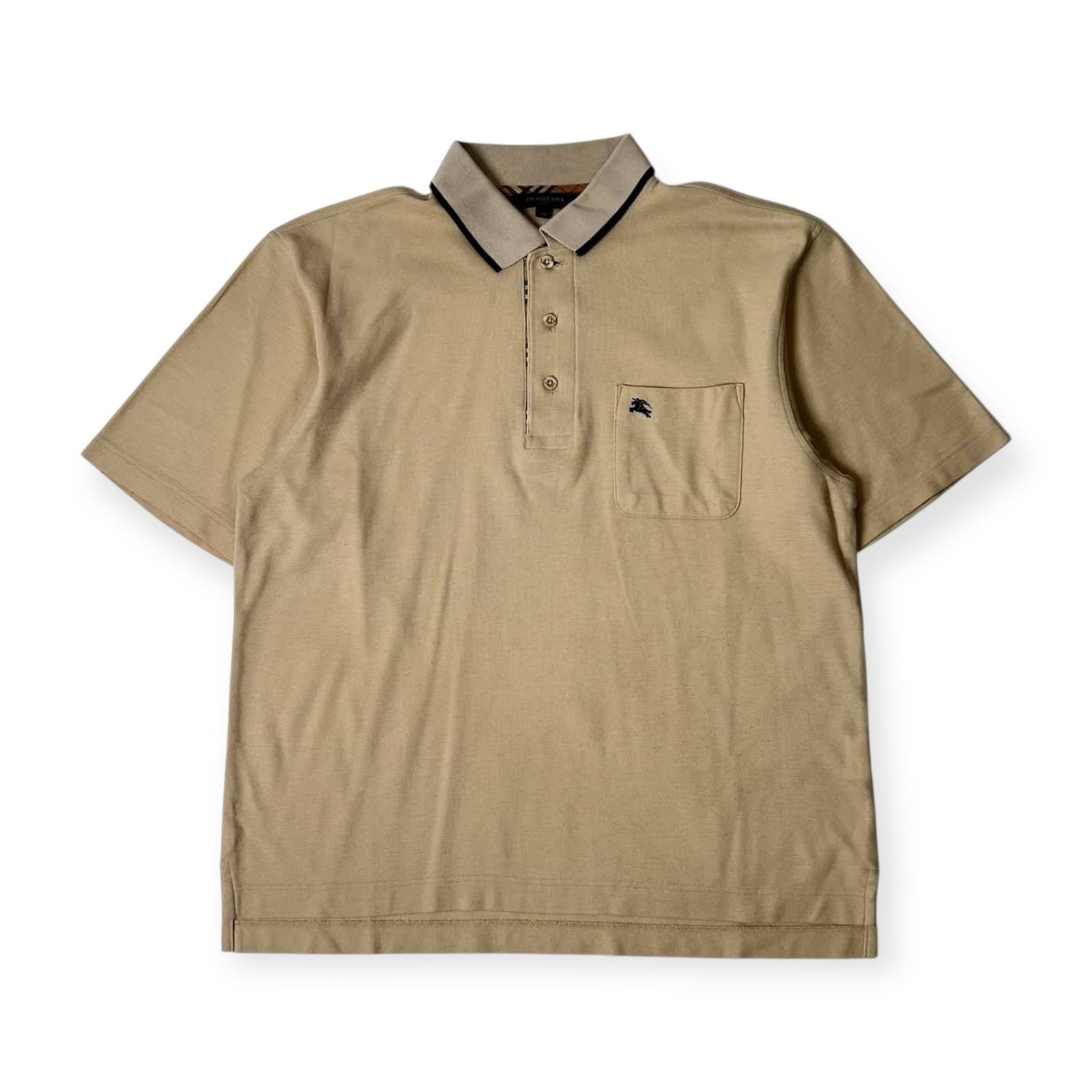 未使用 BURBERRY GOLF ベージュ 半袖ポロシャツ BURBERRY GOLF バーバリー ゴルフ 半袖ポロシャツ M/ベージュ系