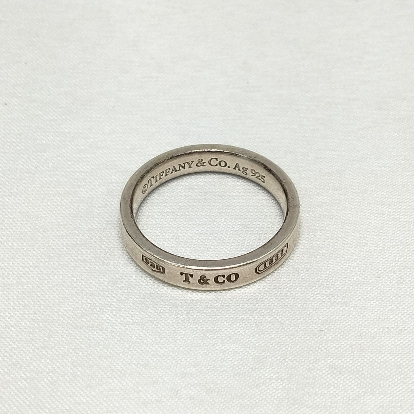 美品 ティファニー 1837 リング　19号 Yahoo!オークション -「ティファニー 1837 19号」(指輪