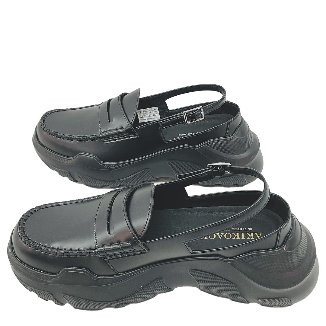 AKIKOAOKI demi Black×Black-faux leather demi Black×Black-faux leather AKIKOAOKI AKIKO AOKI demi Black