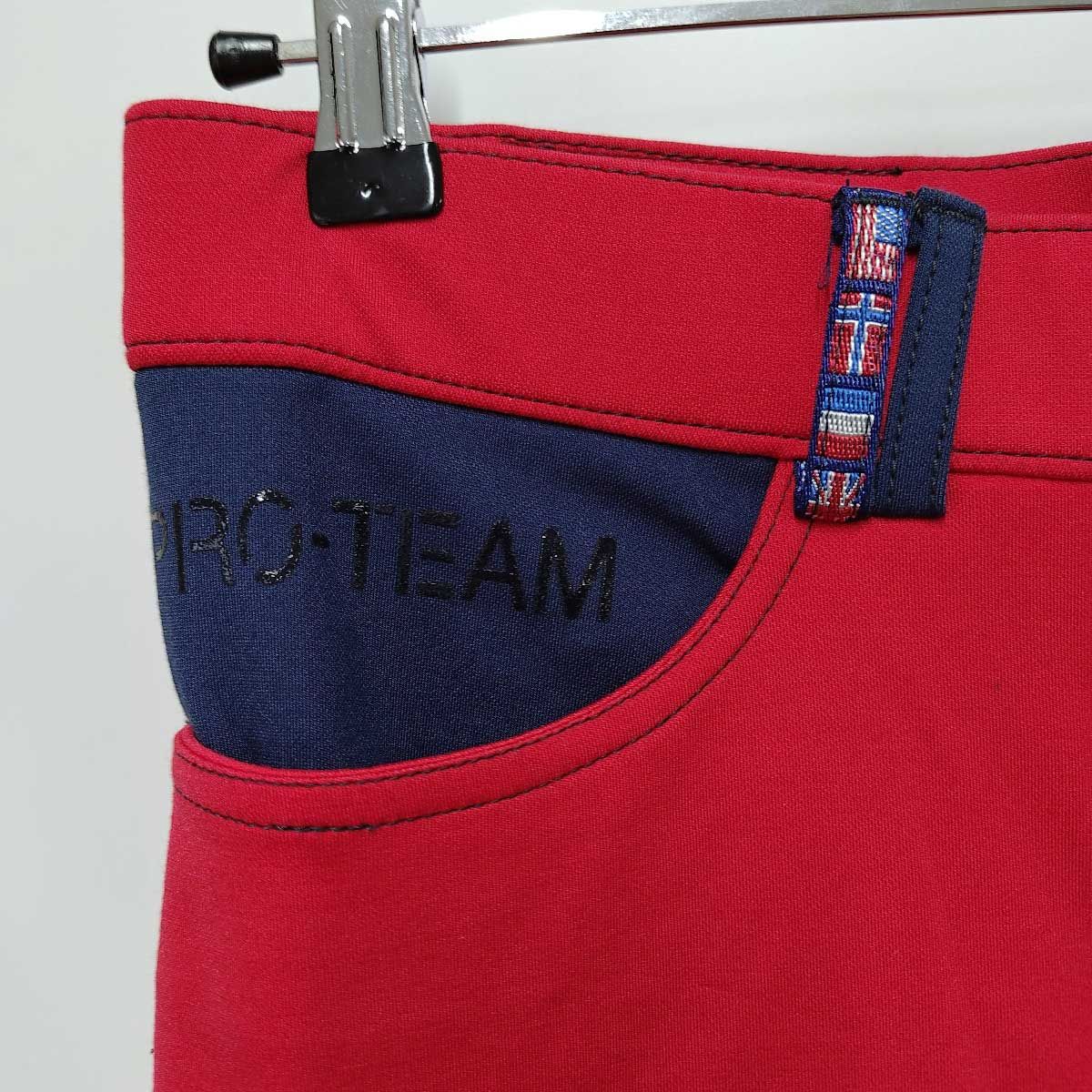 【中古・未使用品】HKM PRO TEAM フルグリップ キュロット I44 レッド レディース 乗馬 馬術 未使用】HKM PRO TEAM フルグリップ キュロット I44 レッド レディース
