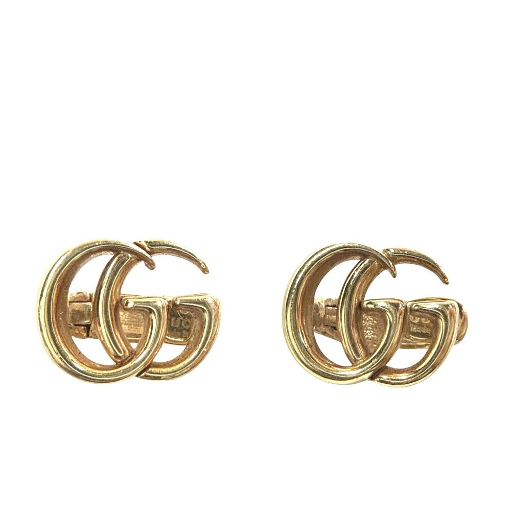 グッチ イヤリング レディース GG イヤーカフ 18金YG 750 小さめ シンプル アクセサリー GUCCI K18イエローゴールド ゴールド 約6.6g