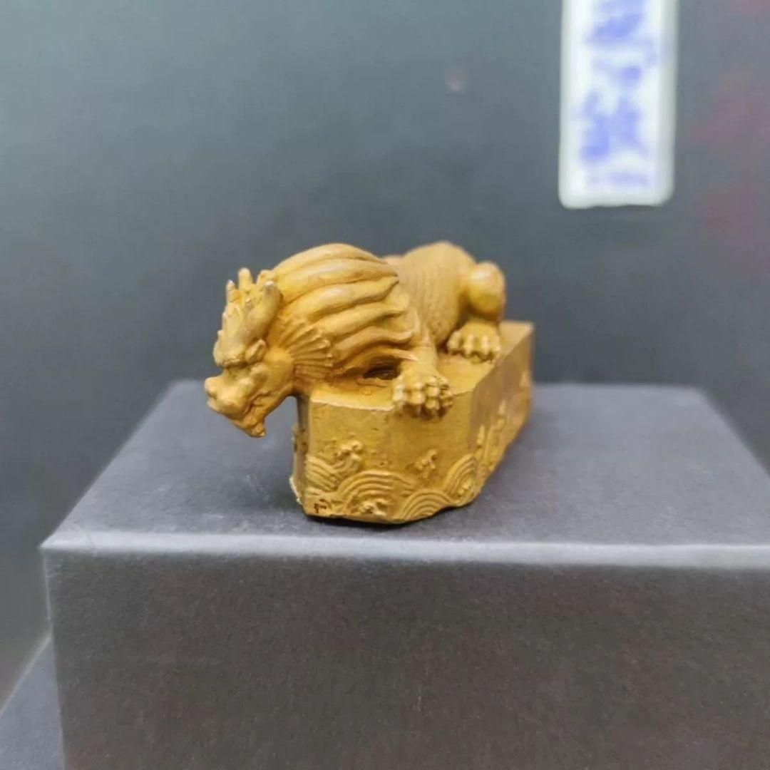 銅製 瑞獣 水獣 避水獣 招財 茶寵 文鎮 文房具 工芸品 置物