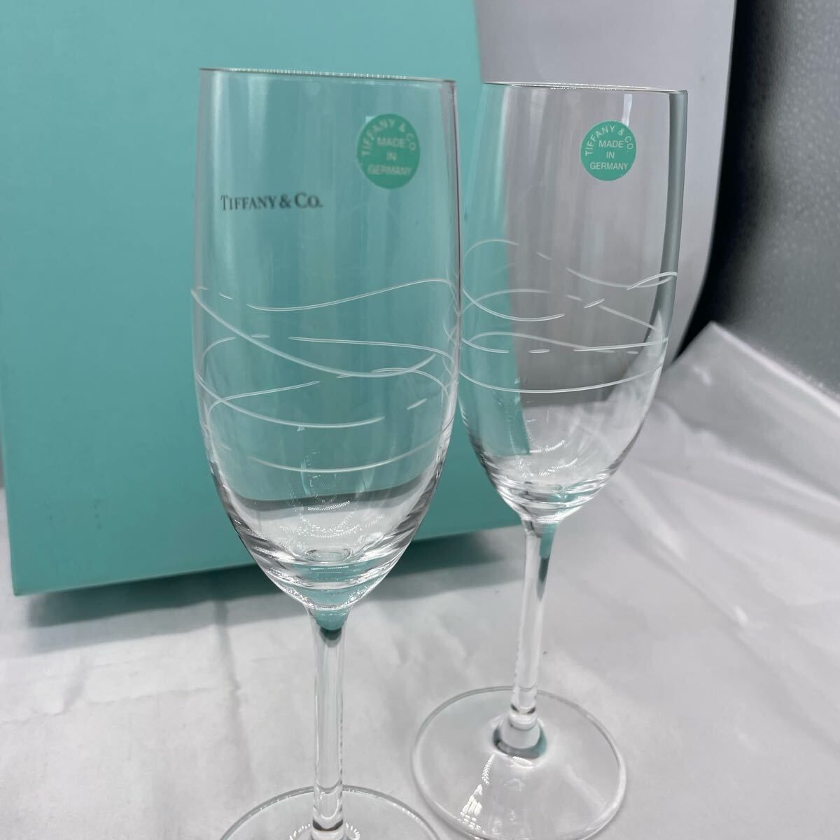 美品】TIFFANY & Co. ティファニー シャンパングラス ペア