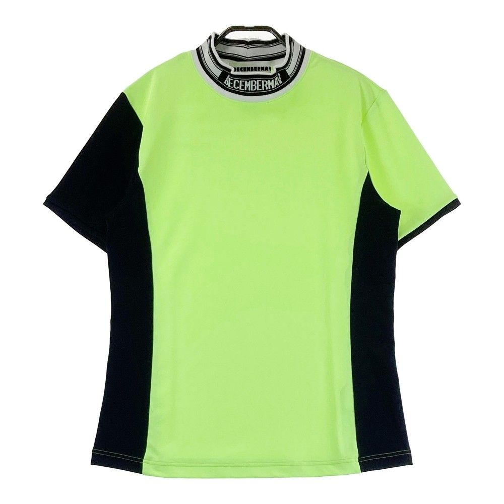 サイズ M DECEMBERMAY ディセンバーメイ ハイネック 半袖Tシャツ イエロー系 240101387847 ゴルフウェア メンズ ストスト