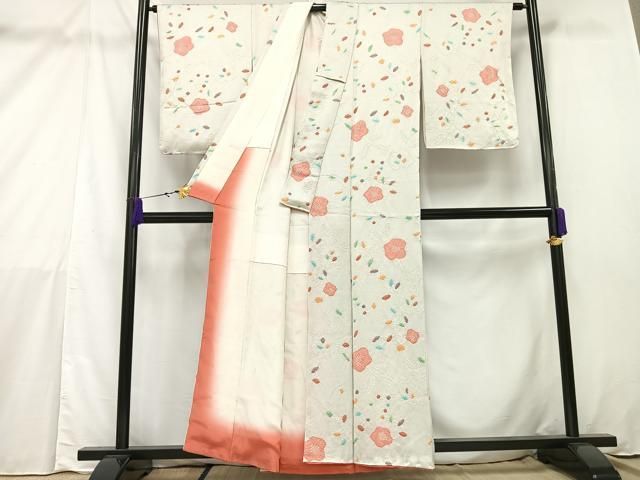 平和屋着物□上質な小紋 絞り 舞花文 正絹 逸品 未使用 CAAR8534in