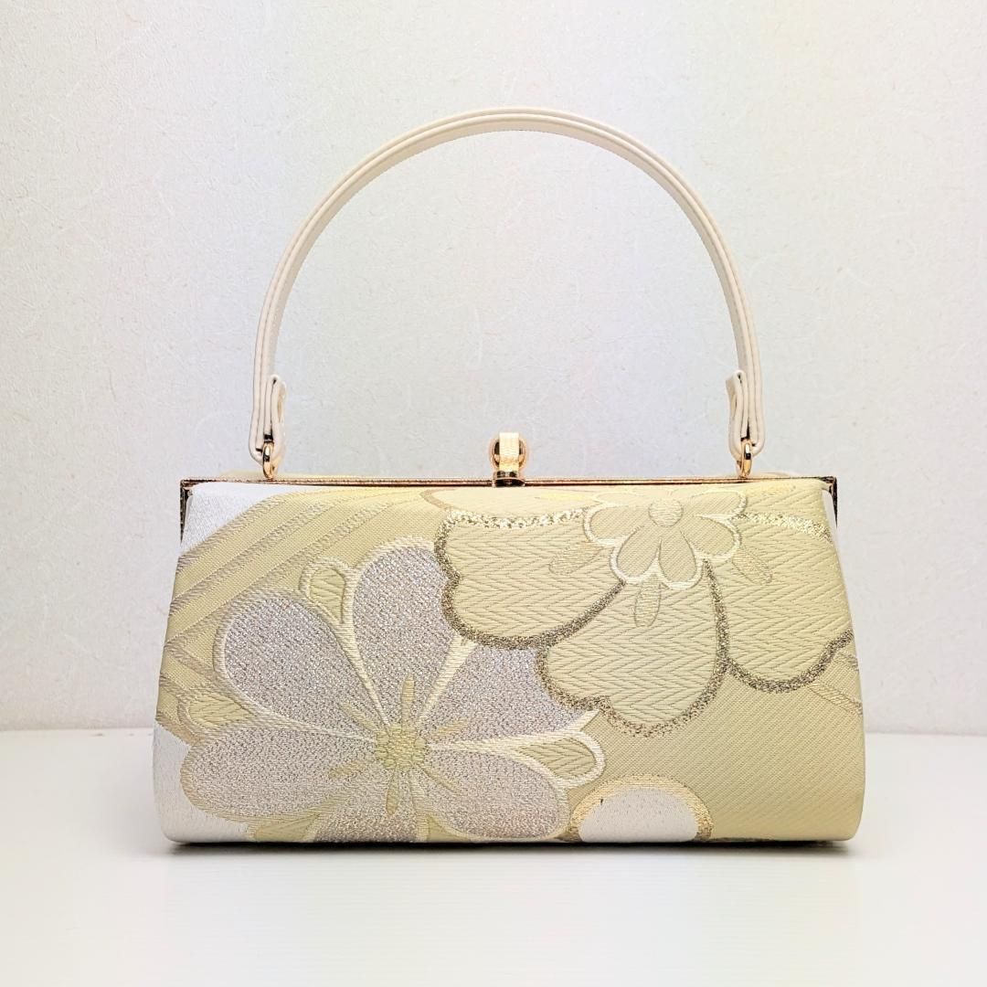 和装 草履 バッグ セット 帯地 ベージュ クリーム フリーサイズ u 94 4