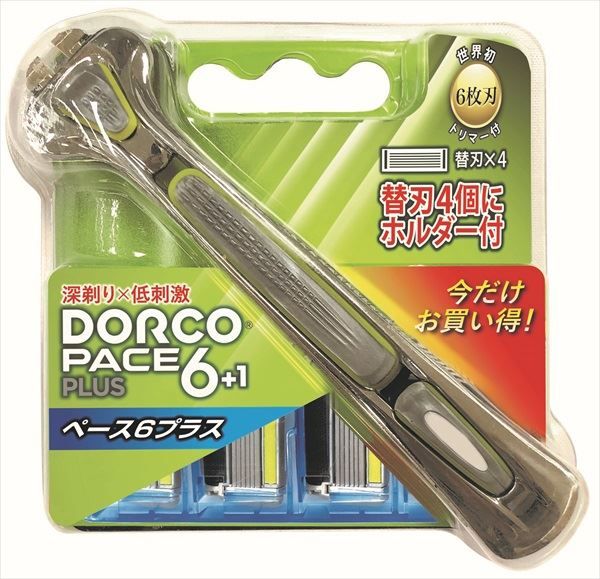 まとめ買い-12点セット ペース６替刃４個プラスホルダー１本ＲＤ ドルコ 男性用カミソリ