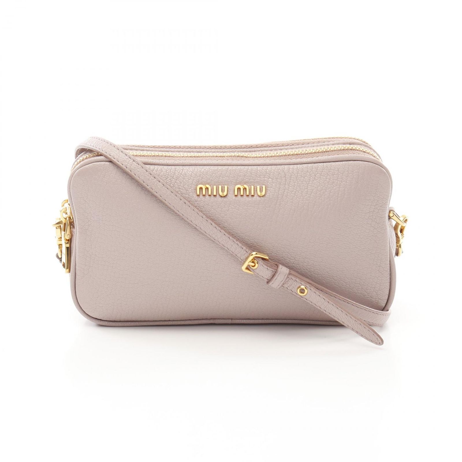 ミュウ ミュウ Miu Miu ショルダーバッグ マドラス 5ZH011 ピンク レザー ショルダーバッグ レディース Used B