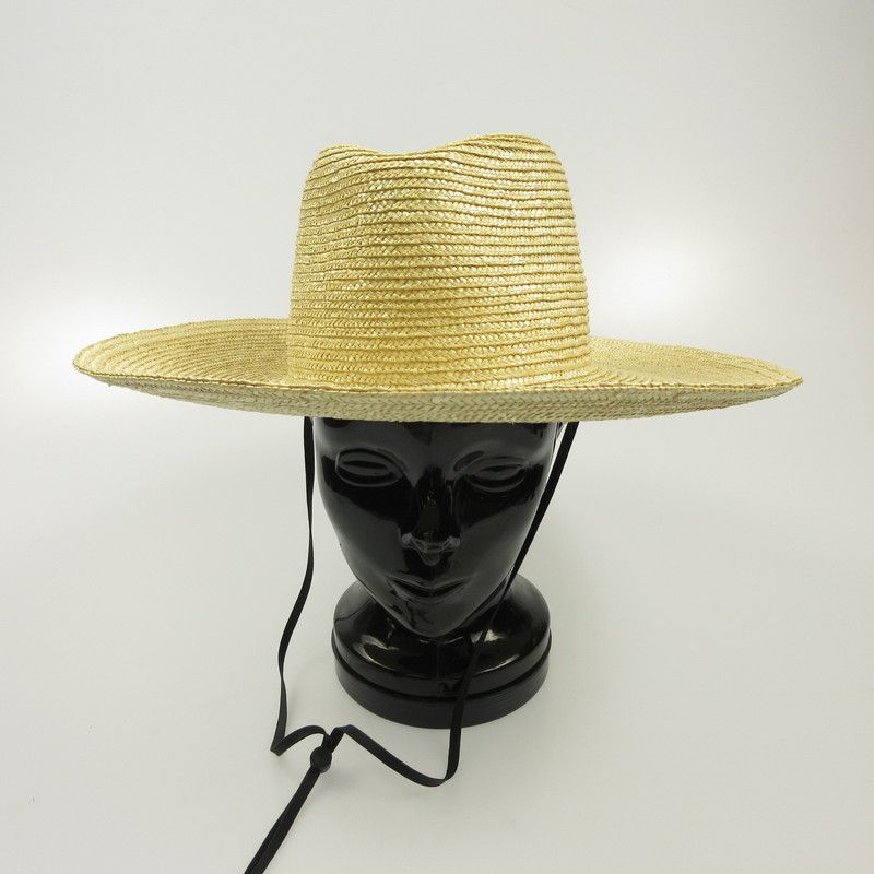 姫路東店 bocodeco ボコデコ ハット Straw Long Brim Center Crease HAT BD-BE104 ベージュ 118 MORNINGWALKER_COM