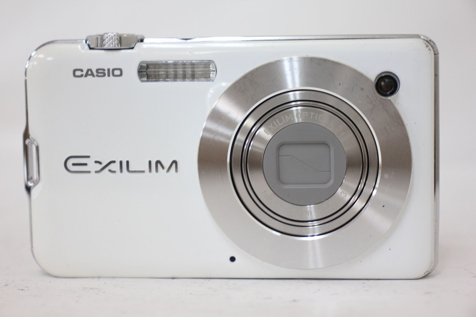 返品保証】 カシオ Casio Exilim EX-S10 ホワイト 3x バッテリー付き