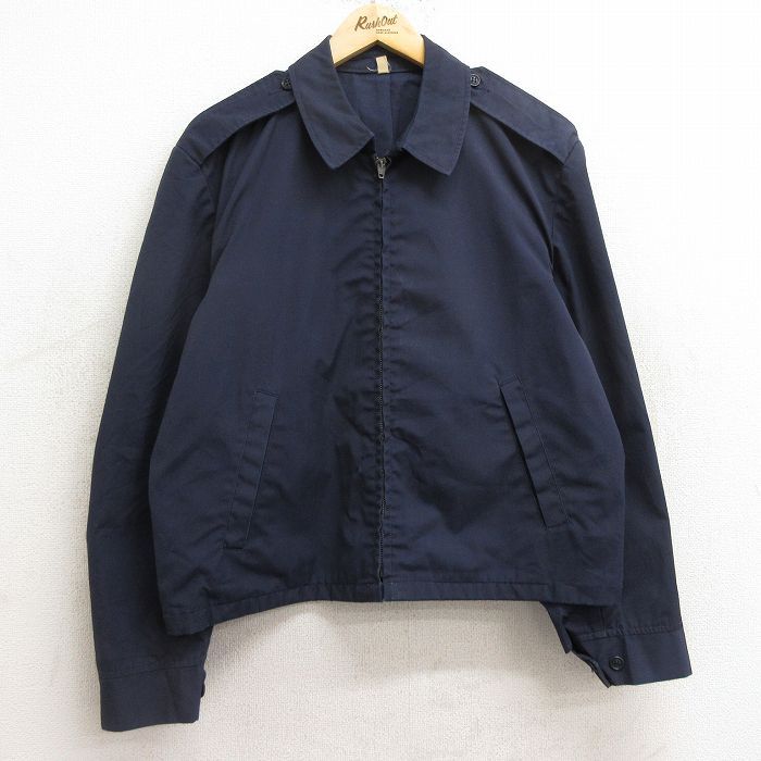 L/古着 ブラウアー Blauer 長袖 ミリタリー ジャケット メンズ 80s USAF 紺 ネイビー 24sep20 中古 アウター フライト
