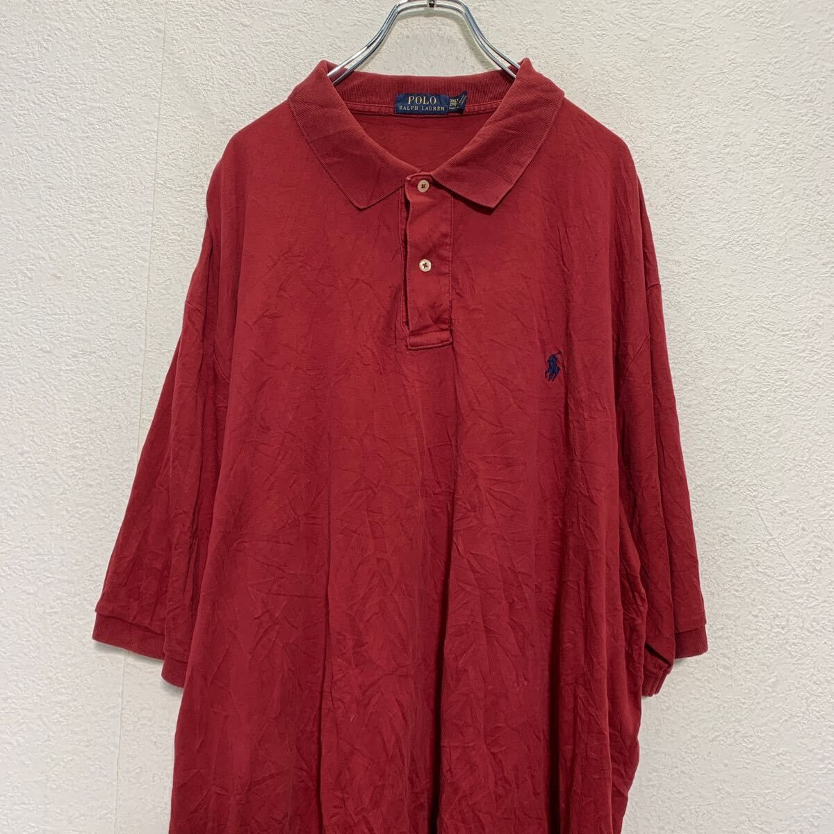 Ralph Lauren 半袖ポロシャツ XL バーガンディ ポロラルフローレン 半袖ポロシャツ えんじ色 バーガンディ XL