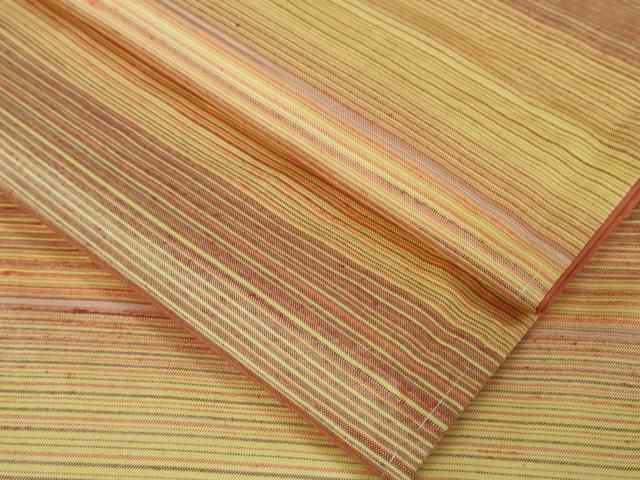 平和屋着物□極上 紅花紬 米沢 横縞 逸品 未使用 DZAA7401kh5 - メルカリ