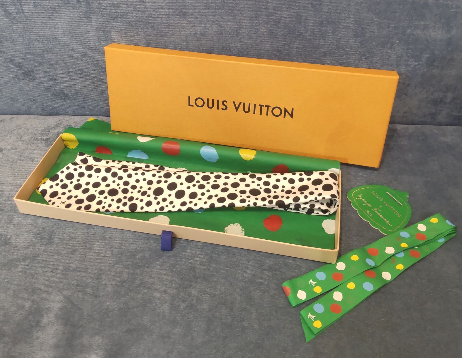 ルイヴィトン 草間彌生 ネクタイ インフィニティ ドット シルク100% 限定 LOUIS VUITTON】ルイヴィトン『LV × YK クラヴァット