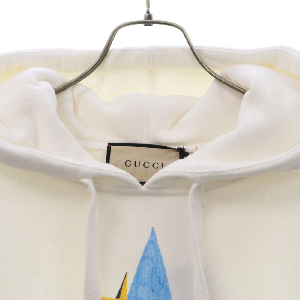 GUCCI◆SOUVENIR FROM CALIFORNIA/パーカー/XXS/ホワイト/615061// GUCCI Hooded Sweatshirt Souvenir from California Hoodie
