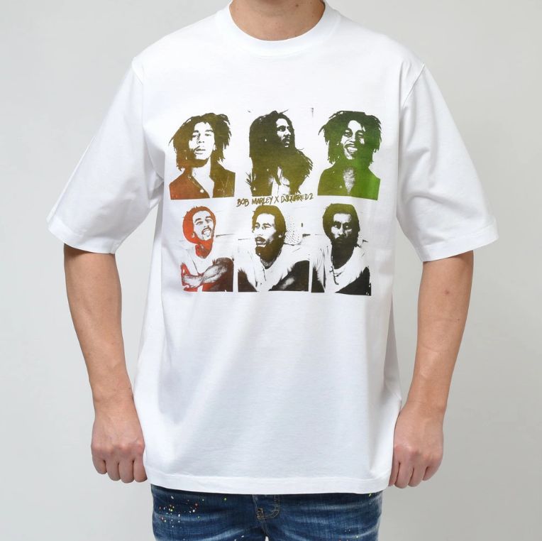 D squared2★ ボブ・マーリー ロゴ ホワイト Tシャツ★送関込 楽天市場】ボブ・マーリー（Tシャツ・カットソー｜トップス