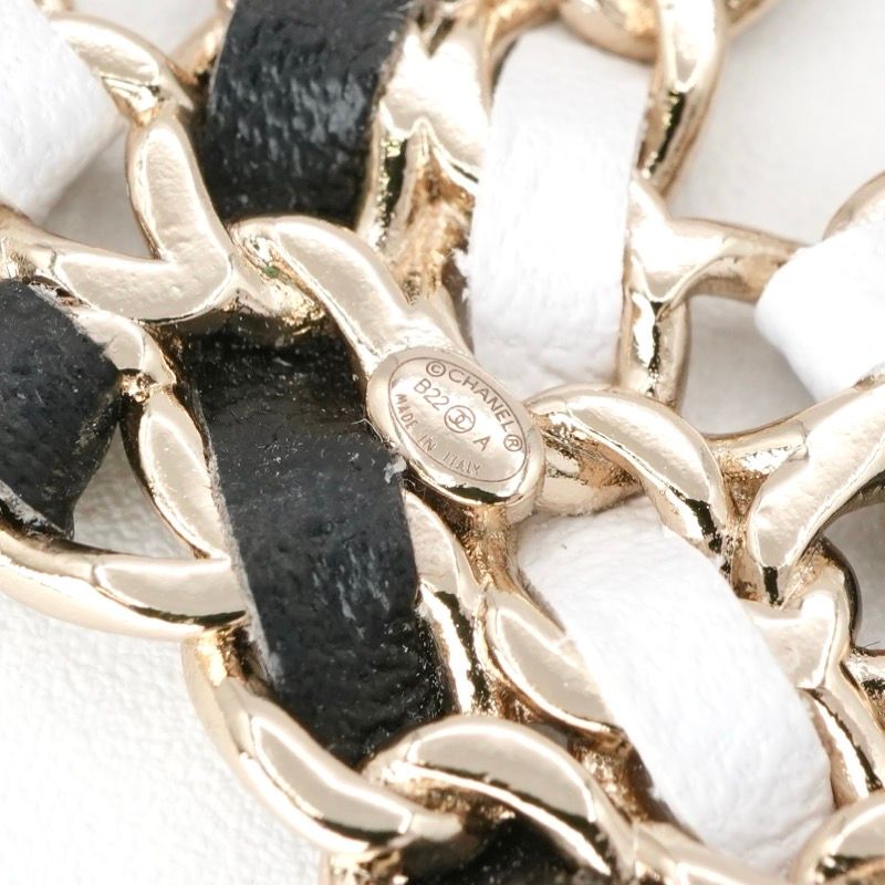 シャネル CHANEL ブローチ コサージュ ゴールド ブラック