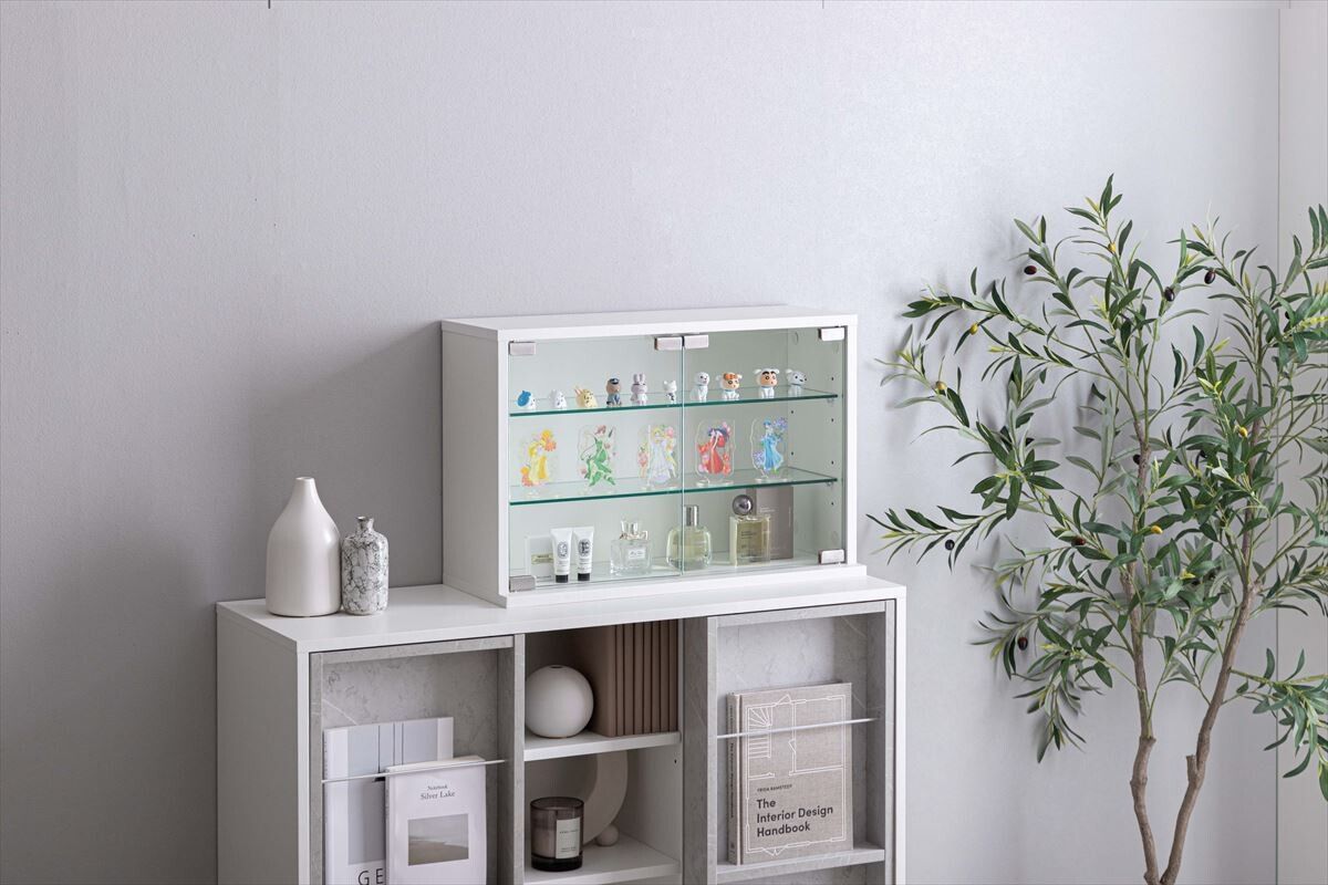 幅60cm×高さ40cm】Grami 卓上コレクションケース 横型 推し活  