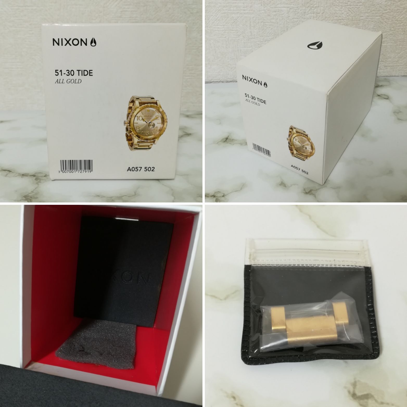 NIXON 51-30 TIDE ALL GOLD A057 502 ニクソン 腕時計 ジャンク 中古品 