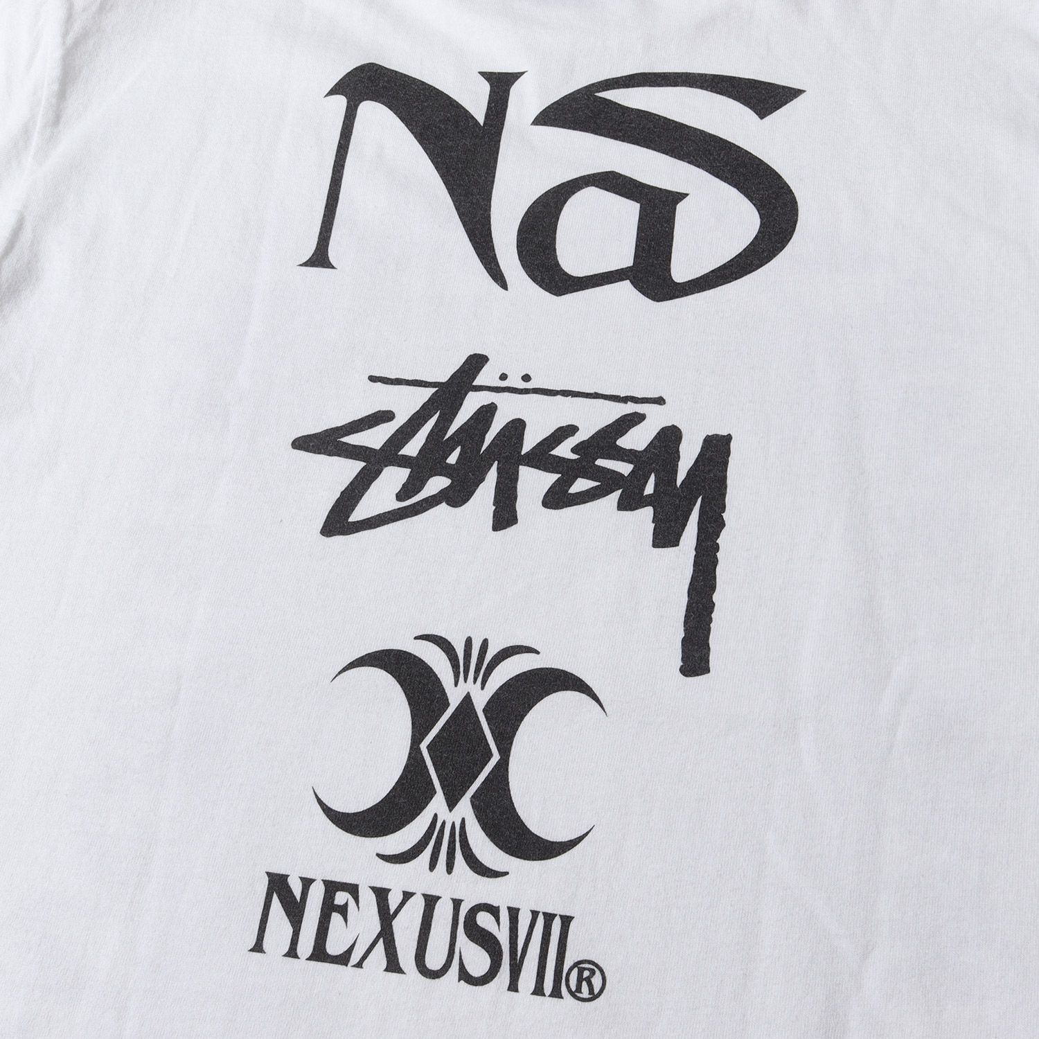 希少 STUSSY×NEXUS7×NAS 限定 Tシャツ ホワイト Ｍ STUSSY ステューシー× NEXUSVII ネクサスセブン NAS TEE ナズ