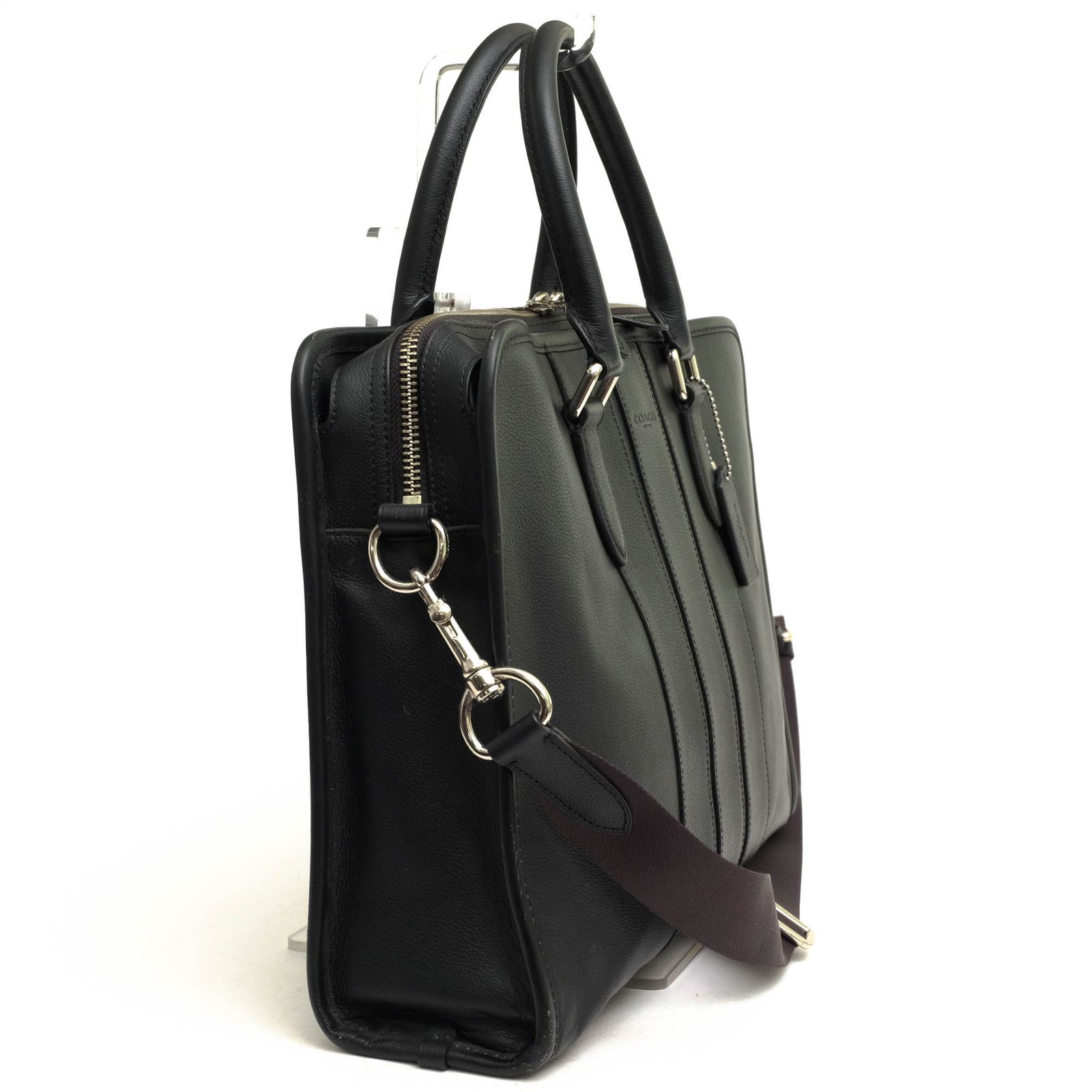 COACH ブリーフケース レザー ビジネス ブラック A4 F72309 コーチ
