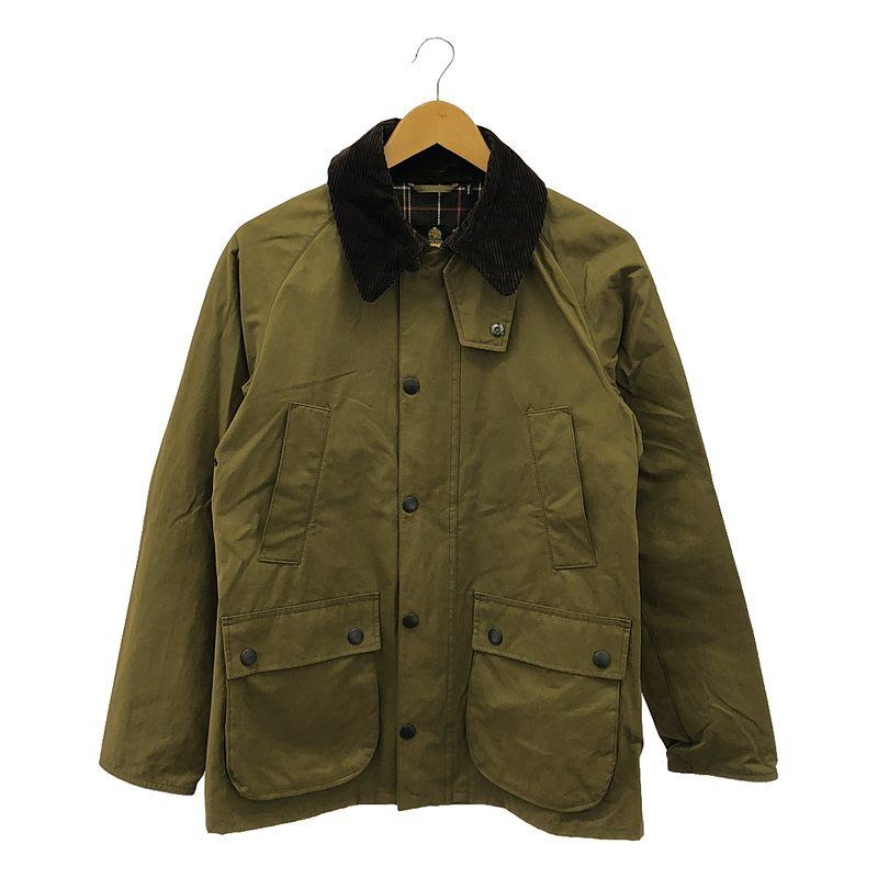 【美品】  Barbour / バブアー | 2022SS | BEDALE SL PEACHED / ビデイル ピーチド コーデュロイ切替 ジャケット | 36 | セージ | メンズ