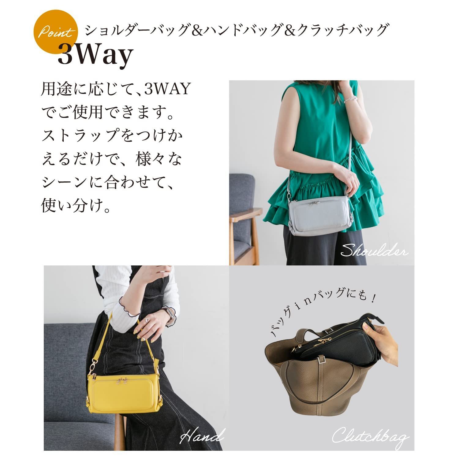 イマイバッグ] QUAY お財布 ショルダー お財布ポシェット ウォレット