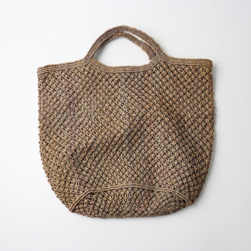 【わんこ様】MAISON BENGAL Jute Macrame Bag Ron MAISON BENGAL / JUTE MACRAME SHOPPING BAG / ORANGE (メイゾン