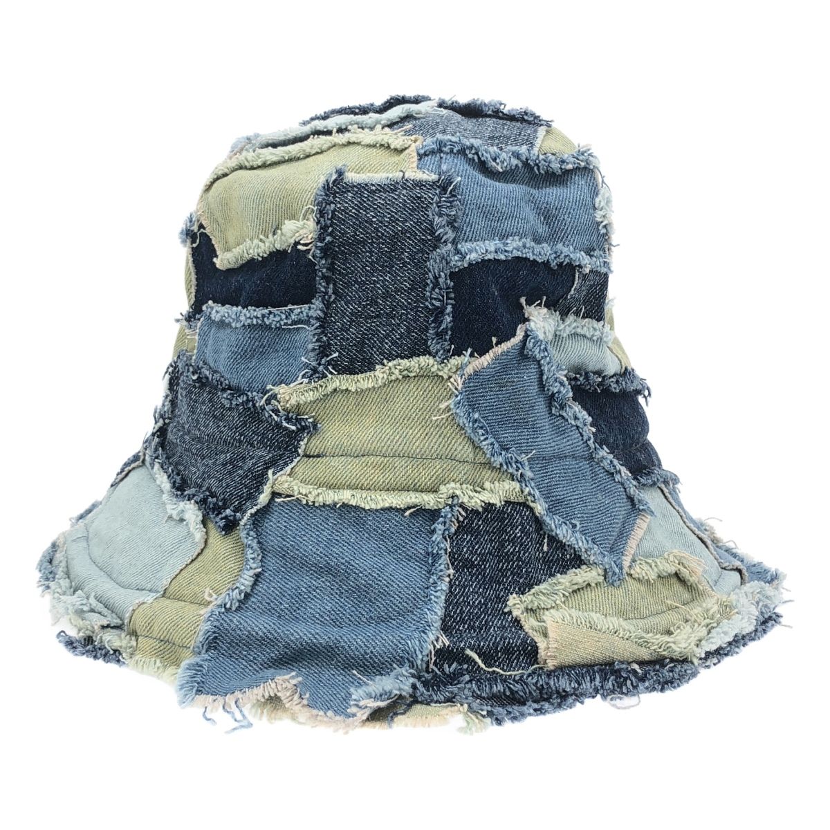 RE.アールイードット パッチワークデニムバケットハット 24AW-ST022 インディゴ -
